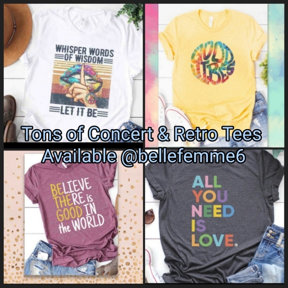 GO TO NEW LISTING MEDIUM SOLD OUT Beatles Retro Tee Happiness Love Rainbow NEW - Picture 5 of 9